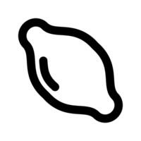 Lemon icon thick bold line vector