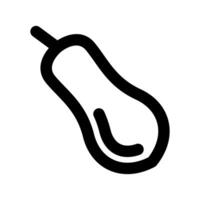 Eggplant icon thick bold line vector
