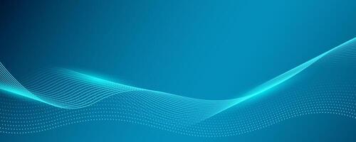 Dark blue background future technology concept. Abstract dynamic line wave flowing particle. Suitable for banner,poster, cover, brochure, flyer, website vector