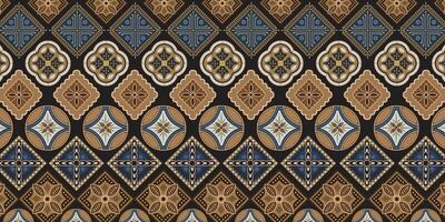 geometric pattern design in warm tones vector