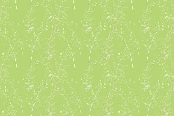 Minimalist seamless pattern with delicate wild grass silhouettes on a vivid green background. Elegant and natural botanical texture, ideal for textiles, wallpapers, packaging, and stationery