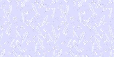 Abstract pattern with hand-drawn elongated shapes and scattered dots. Paste purple violet background print. Design for textiles, digital art, and modern design projects. vector