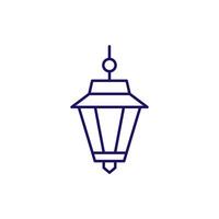 Lantern Minimalistic Icon Pictogram for Web and Graphic Design, Apps, Banners, Social Network and Cards vector