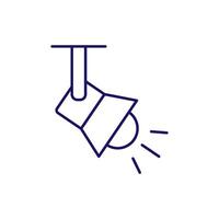 Stage Lightning Minimalistic Symbol for Web and Graphic Design, Apps, Banners, Social Network and Cards vector