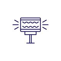 Lustre Thin Outline Icon for Web and Graphic Design, Apps, Banners, Social Network and Cards vector
