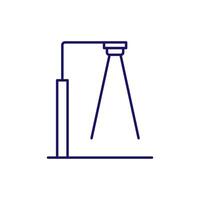Street Light Minimalistic Sign for Web and Graphic Design, Apps, Banners, Social Network and Cards vector
