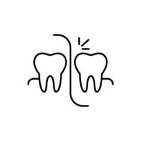 Simple Icon of Dental Floss for Graphics, Concept, Apps vector