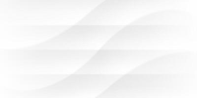 Abstract white background, wave pattern with gray lines . Light grey geometric curved design, modern gradient graphic. Elegant clean paper soft wavy shape, 3d bright wallpaper shadow texture bg vector