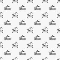Sleeping icon repeat pattern design. vector
