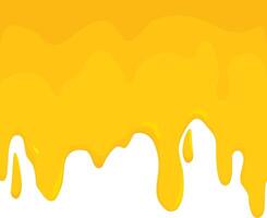 Honey flowing on white background. Dripping honey syrup or juice seamless background. vector