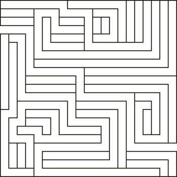 laberinto modelo. un repitiendo geométrico modelo parecido a intrincado pasajes. rompecabezas o la carretera mapa. negro laberinto modelo. vector