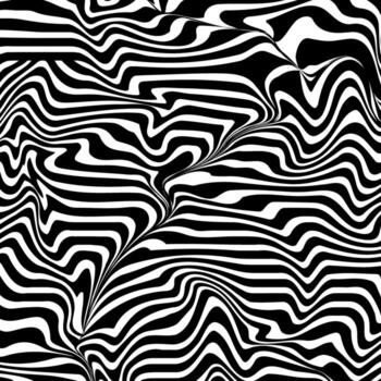 modelo. ondulado modelo cebra. resumen ondulado líneas. modelo de curvo negro y blanco líneas. cebra antecedentes. vector