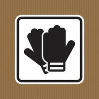Iconic Illustration of Two Winter Gloves on a Textured Background vector