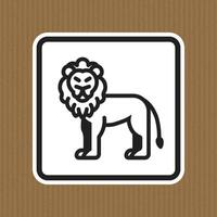 Elegant Lion Icon Design on Stylish Background for Graphic Projects vector