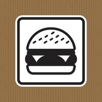 Simple Black and White Illustration of a Classic Hamburger Icon vector