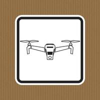 Minimalist Icon of a Drone with Propellers on a Simple Background vector