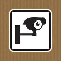 Black and White CCTV Security Camera Icon for Surveillance and Safety vector