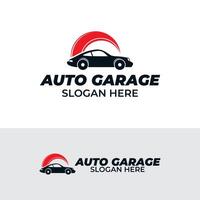 Silhouette a car logo design template vector