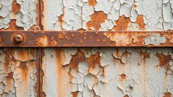 Peeling paint rust metal texture decay corrosion weathered Peeling paint and rust weathered metal. Heat stroke concepts photo