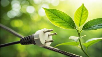 Sustainable business green environmental. Eco friendly energy green power sustainability electricity nature leaf . Environment, earth day, corporate, development, eco friendly, save energy photo