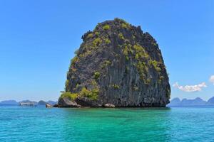 Picturesque rocks in Elnido, Palawan island, Philippines photo