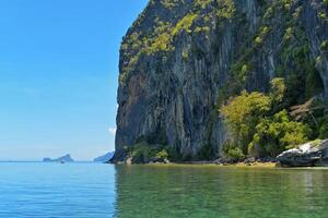 Picturesque rocks in El Nido, Palawan island, Philippines. photo