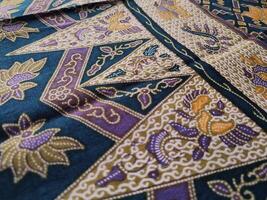 a close up of a colorful fabric with a pattern photo