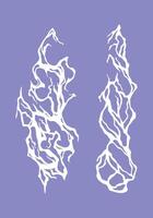 Smoke cloud fume vapor illustration set collection clip art design element, dust, explotion editable vector