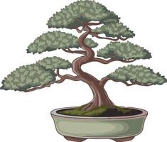 Bonsai Tree Illustration for Nature Inspired Design vector