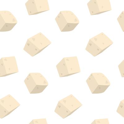 Hand Drawn Cheese Cubes Seamless Pattern Healthy eating, Cheese Day or Food Thematic Background idea. Isolated illustration Food Poster Backdrop or promo banner, leaflet, tag, social media post