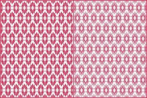 beautiful unique red batik pattern with horizontal style vector