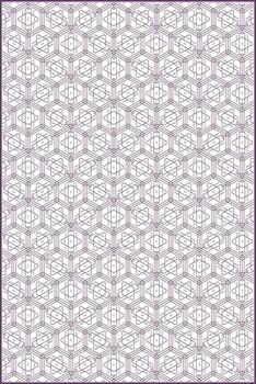 creative hexagon pattern with unique lining style vector