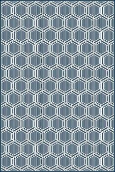 creative hexagon pattern with multiple bars inside vector