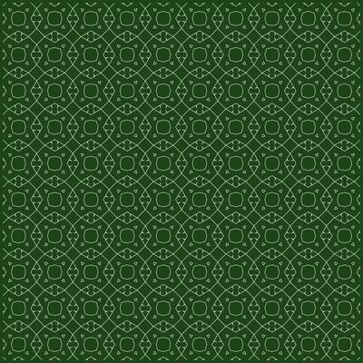 abstract pattern with unique white rhombus shape and dark green background