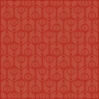 abstract hexagon build from multiple bars and circle ornaments vector
