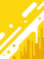 Yellow and white abstract background with flowing lines and rounded shapes in modern flat minimalist style vector