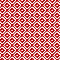 Seamless geometric pattern with red and white diamond shapes in a regular grid creating a modern abstract background vector