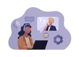 Personalized Customer Care Setup vector