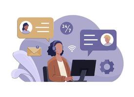 Online Support Conversation vector