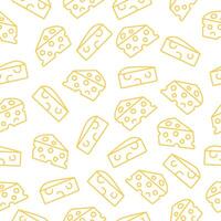 cheese seamless pattern vector