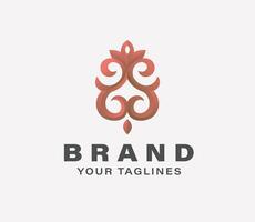 abstract simple modern classic ornament for decorative or symbol of company vector