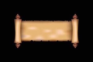 Aged Parchment Scroll vector