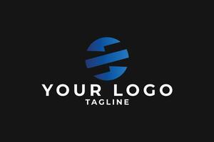 Modern Abstract Globe Logo Design vector