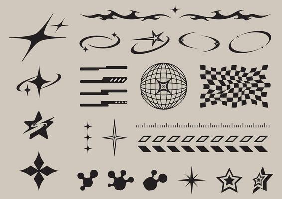 Abstract Y2k Star