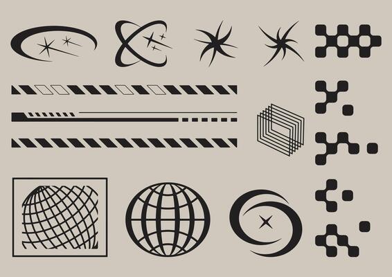 Abstract Y2k Element