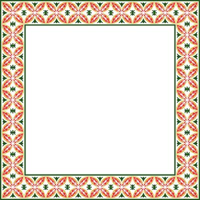 square colored ancient Russian ornament.Slavic rectangle, border, frame