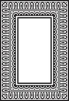 Classic greek black monochrome square ornament. pattern,ancient hellenic rectangle vector