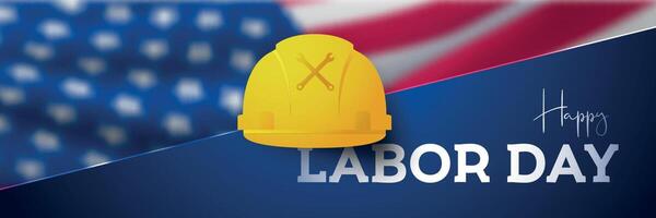 Happy Labor Day template. vector