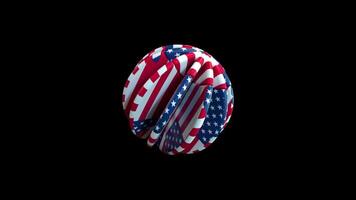 Disc Rotation with Flag Texture video