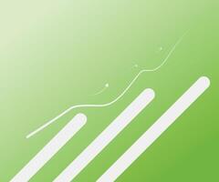 Growth arrow icon with colorful gradient background vector